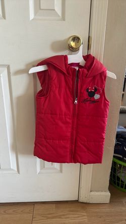 Minnie Mouse Kids Red Puffer Vest