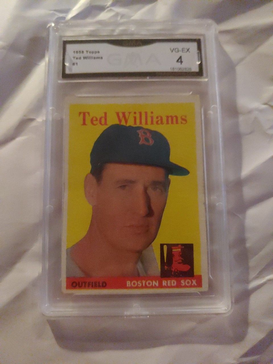 1958 Topps #1 Ted Williams Boston Red Sox HOF GMA 4 VG-EX great colors