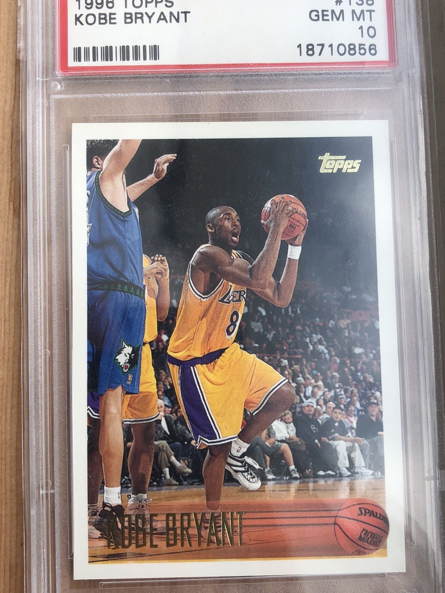 1996 Kobe Bryant Topps #138 PSA 10