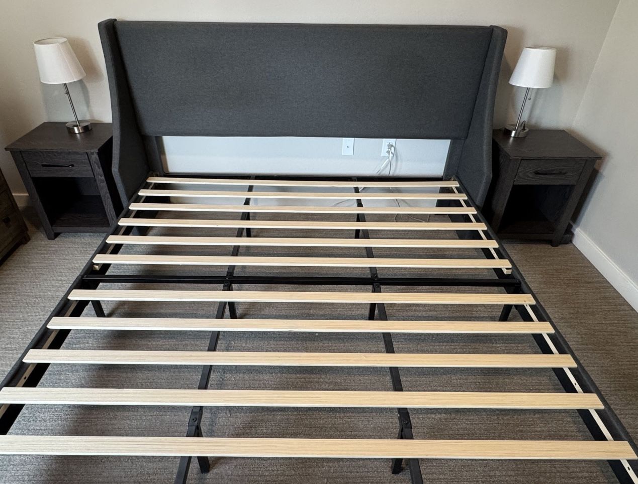 Grey Bed frame - Excellent Condition! 