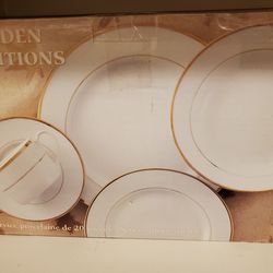 Golden Traditons Dinnerware Set 20pc