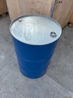 Empty 55 gallon drums