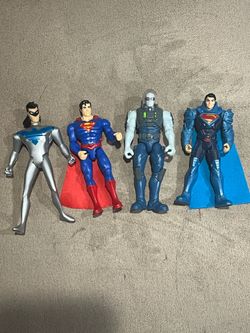 DC Comics Superman Blue Armor Man of Steel & Mr freeze & Robin lot of 4
