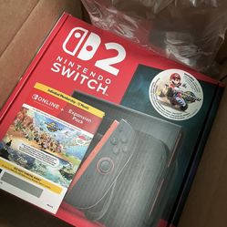 Nintendo Switch 2 MarioKart World and 12 Month Online with Expansion Pack Bundle