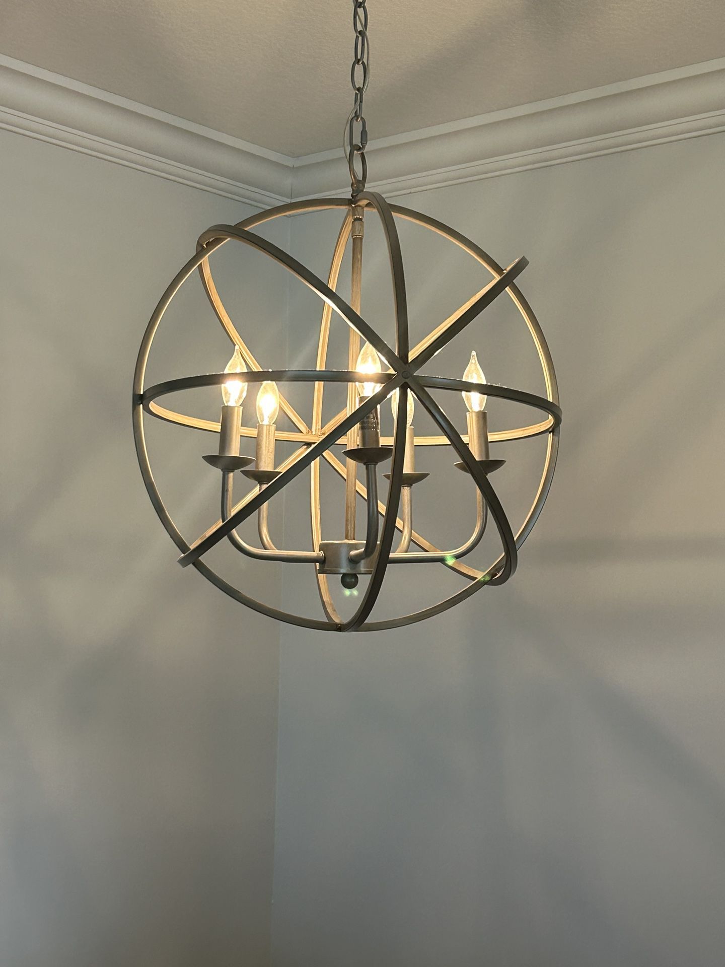 Brushed Silver Light Fixture