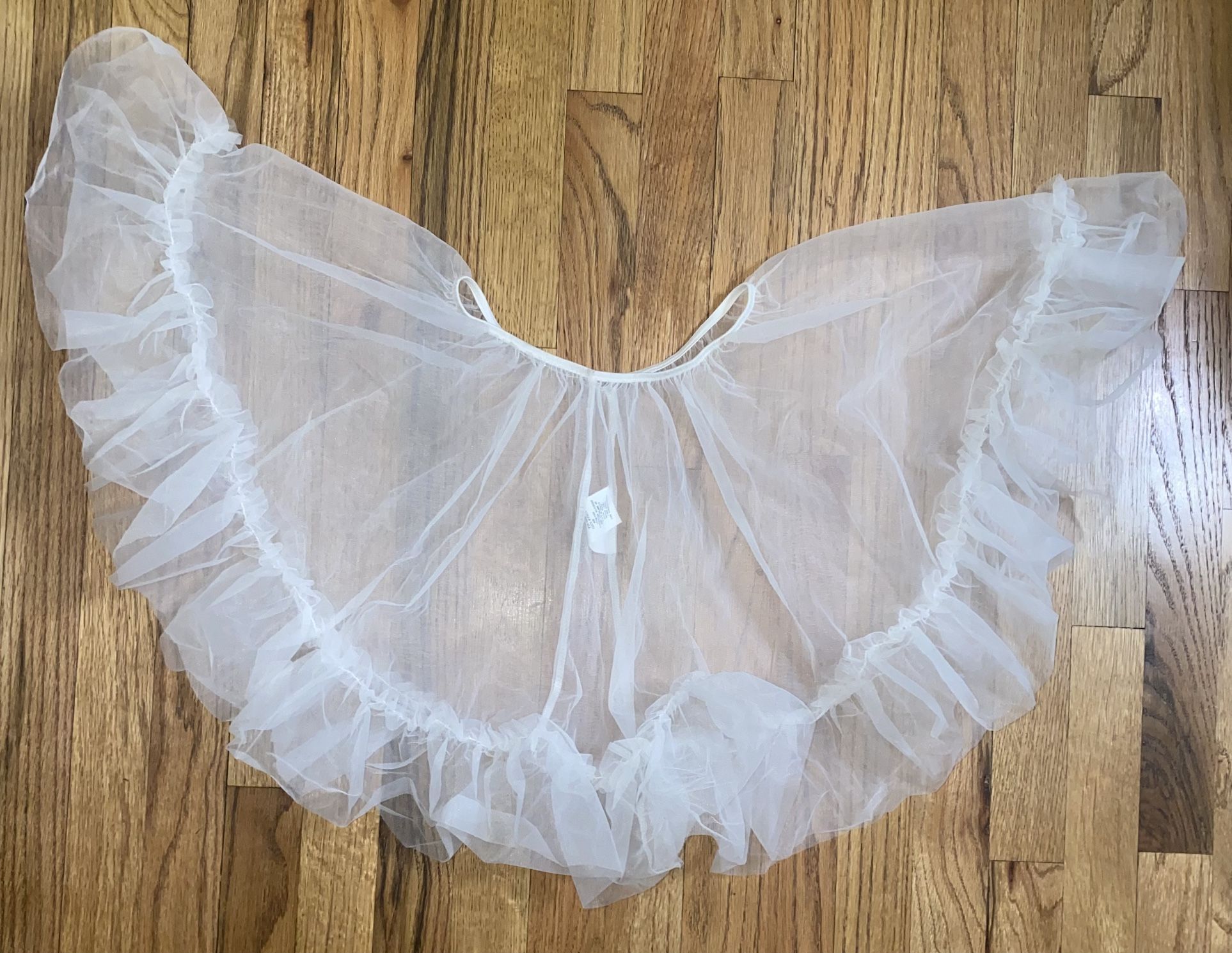 Girls Tutu Dane Theater Musical Skirt White Mesh Tule Skirt