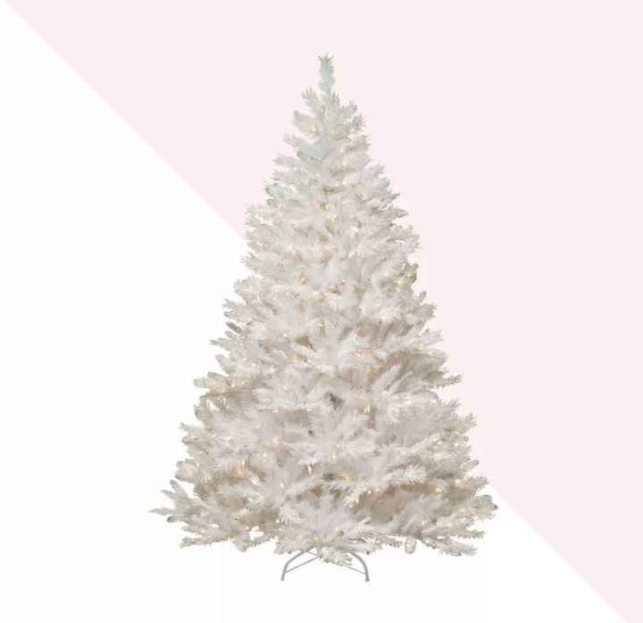 Glittery White Christmas Tree