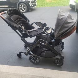 Curve contours Double Stroller