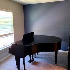 Kimball Grand Piano Black With Bench 