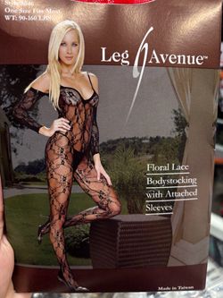 New, Leg Avenue Floral Lace Lingerie fits size 90-160 lbs