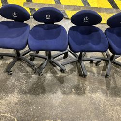Set of 4 Core Chair Tango Ergonomic Office Chairs - Navy