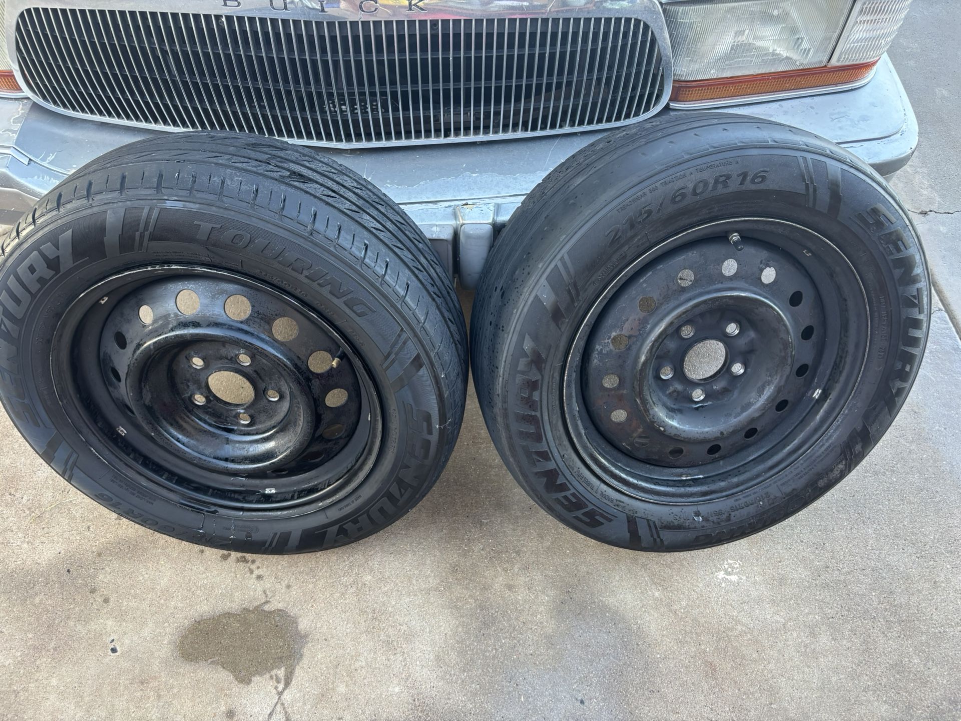 Two Rims And Two Tires Used !