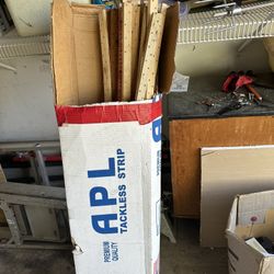 Open Box Of Carpet tack strip