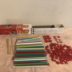Vintage 1974 Parker Brothers Con Struct O Straws #118 Near Complete
