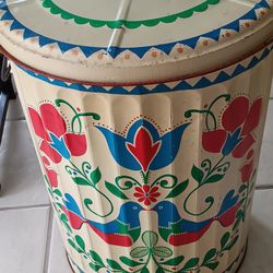 1960s Pennsylvania Dutch Garbage Can