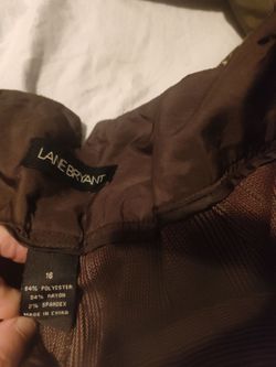 Lane Bryant Brown Pants Size 16