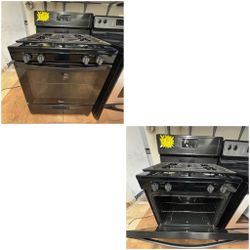 Whirlpool Black Gas Range Stove