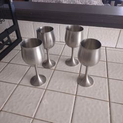 Pewter Selangor Wine Goblets (Antique)