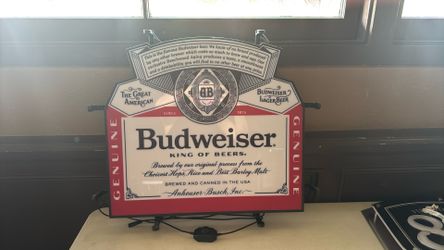 Restaurant Neon Budweiser Bar Light