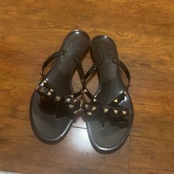 Black Valentino Rockstud Sandals