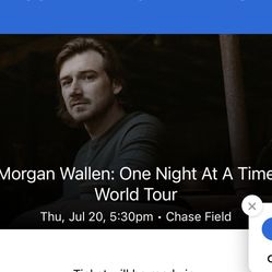Morgan Wallen Tickets 7/20 (2 Tickets)