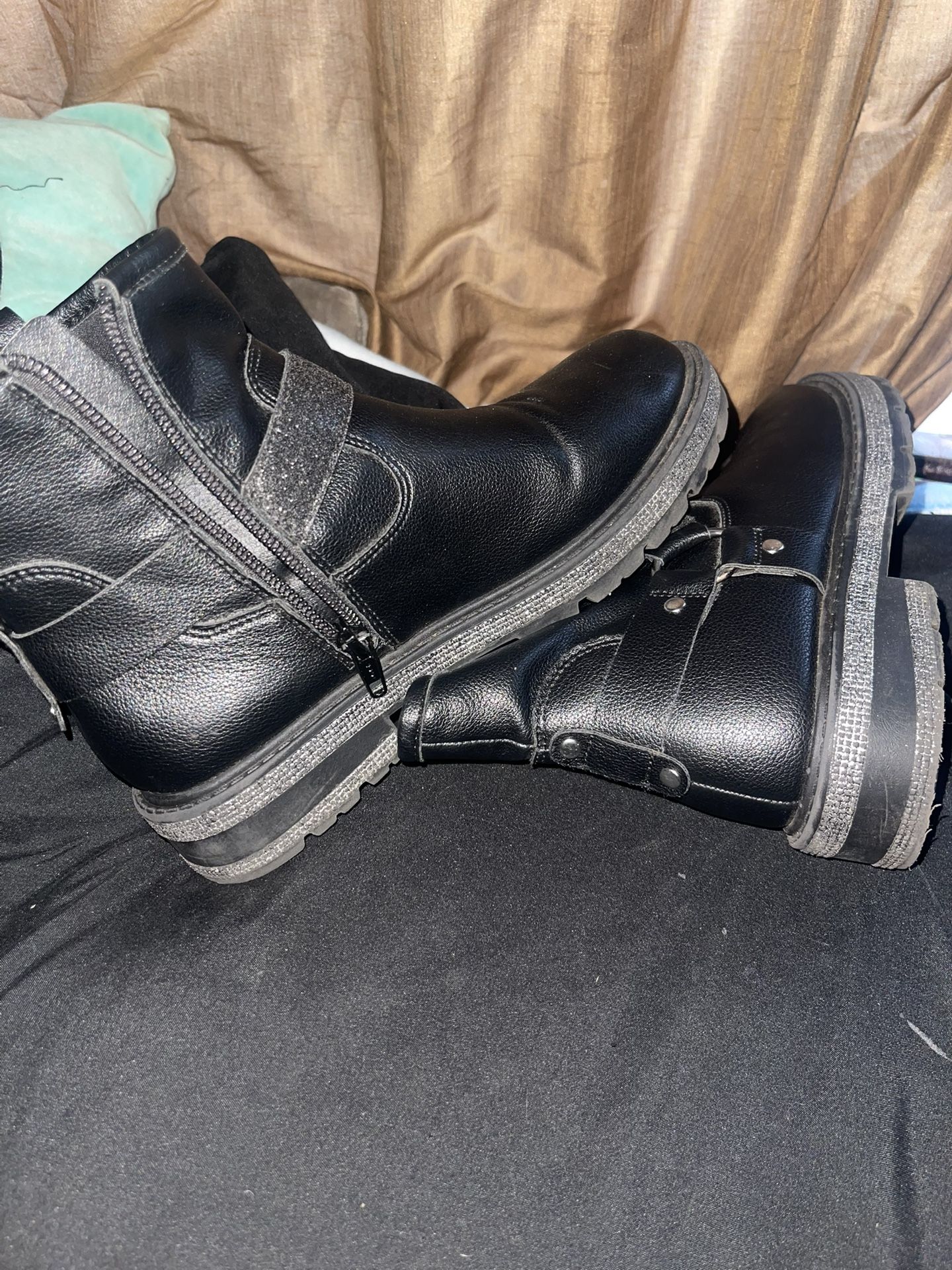 Black Leather Boots