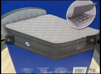 SEALY AlwayzAire Tough Guard Quilted Topper Air Mattress, Queen