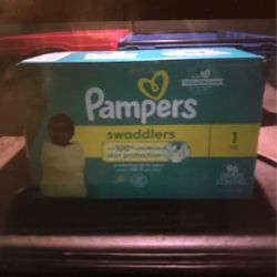 NEVER OPENED Pampers Swaddlers Size 1 Diapers 