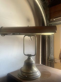 Vintage Brass Piano/Banker’s Desk Lamp – Working