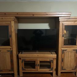 Entertainment Center And Couch Table