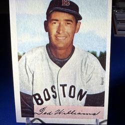 Ted Williams 1989 Bowman Sweepstakes Card Vintage Jumbo Card Licensed Reprint
