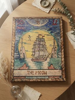 The Moon Tarot Card Wall Art