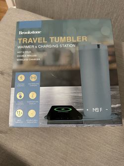 Brookstone Travel Tumbler Warmer & Charging Station
