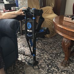 Knee crutch adult blue