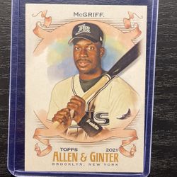 2021 Topps Allen & Ginter Fred McGriff Baseball Card #319
