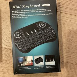  Mini Wireless Backlit Keyboard & Touchpad Mouse Combo