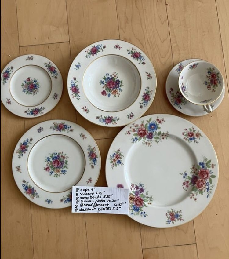 Lenox Rose J300 & Aurora (L347) set of 8