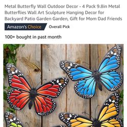 Metal Butterfly Decoration