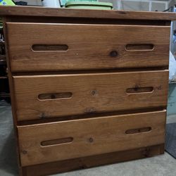 Wooden Dresser With Mirror