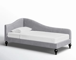 Gray upholstered Daybed twin