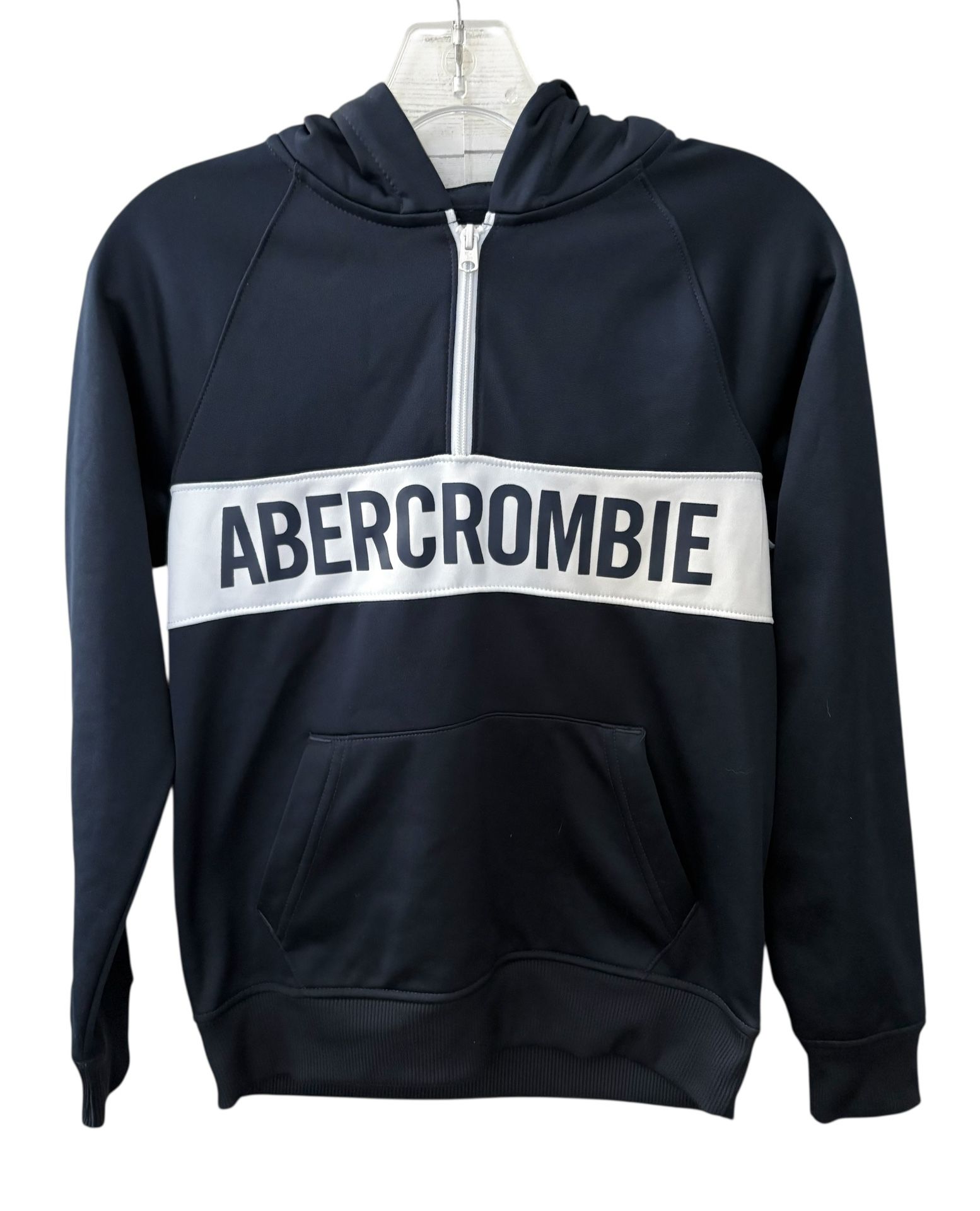 ABERCROMBIE KIDS Black 1/4 Zip Pullover Hoodie Kids Size 11/12
