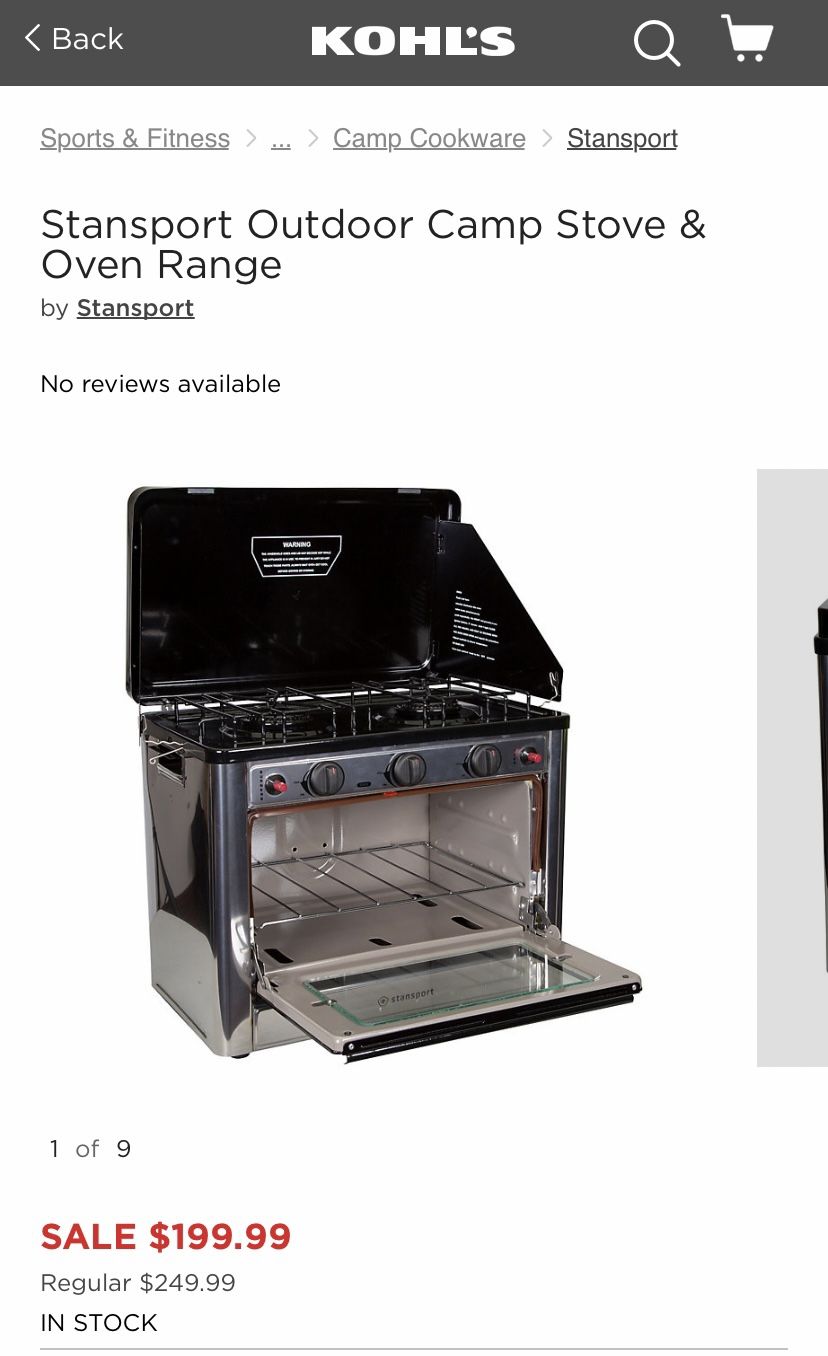 Propane 2 Burner Stove/Oven
