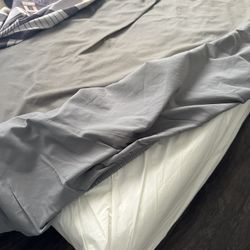Twin XL mattress with bedframe