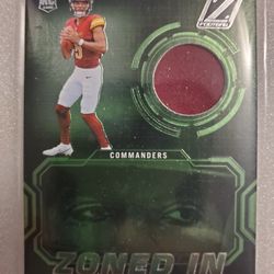 2024 Panini Zenith - Zoned in Jayden Daniels #ZI-JDS (MEM, RC) NM 