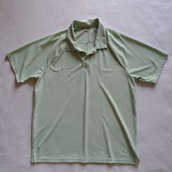 Wrangler All Terrain Gear Mens Polo Large Mint Green