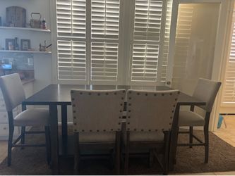 Table 4 chairs and bench
