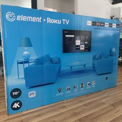 70” Element Roku Smart Tv