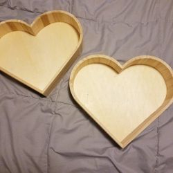 Wooden heart boxes 💞💞