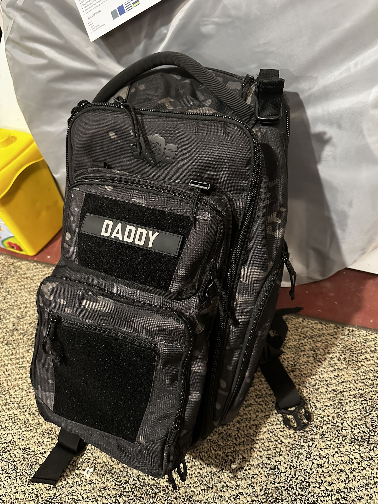 NEW Tactical Baby Gear (TBG) Everyday Diaper Bag Backpack for Men (and Women) w/Changing Mat; Camouflage Pattern