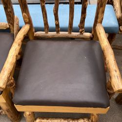 Rustic Real Wood Chair 